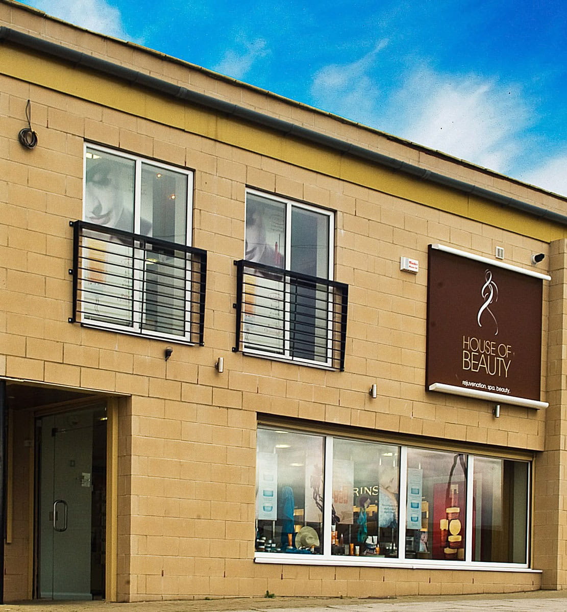 Exterior view of the House of Beauty salon and aesthetic clinic building.