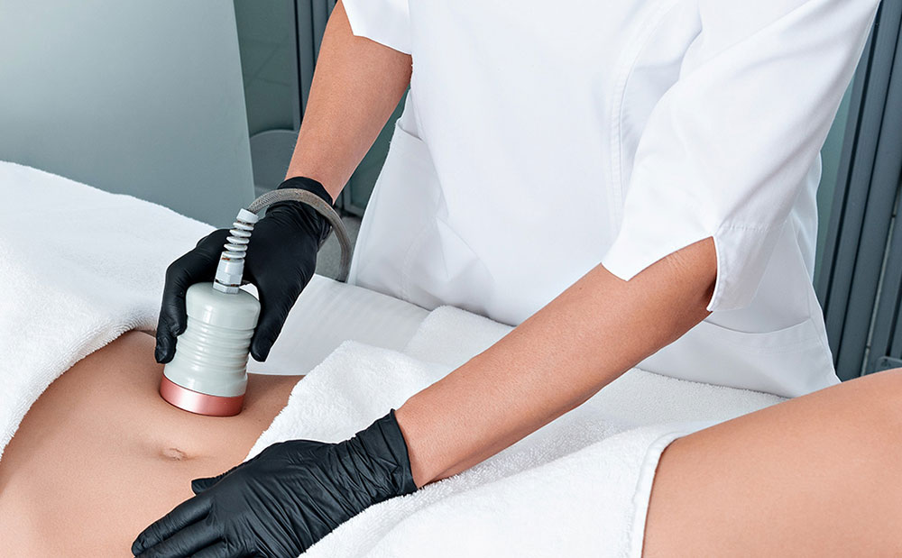 Body treatment to reduce cellulite while firming and tightening the skin.