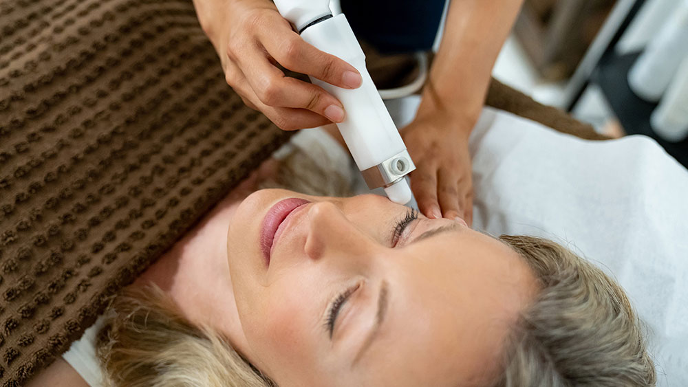 IPL facial rejuvenation treatment to improve skin tone, texture and radiance.